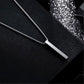 Cylindrical Necklace, Unisex, 3D Bar Pendant, Simple Casual Neutral Necklace