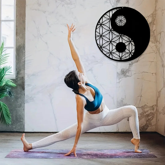 Metal Yin Yang Decoration, Metal Wall Art, Sacred Wall Art, Zen Wall Decoration, Geometric Metal Wall Decoration, Wall Hanging