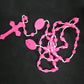 Luminous Glowing Rosary Necklace Plastic Catholic Cross Necklace Religious