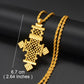 Annio Ethiopian Gold Color Cross Charms Pendant Necklaces African Jewelry Eritrean Anniversary Accessories #161916