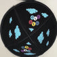 PRINTED SUEDE LEATHER KIPPAH JEWISH KIPPAH LEATHER YARMULKE KIPPAH