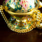 HTISOK Eastern Orthodox Church Censer with Bells Gold Plated Thurible with Enamel for Religious Rituals Church Hanging Censer