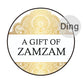 Personalised ZamZam Water Bottle Stickers Hajj Umrah Mubarak Eid Label Box Bag Seal Muslim Ramadan Kareem Celebration