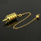 Cone 100% Copper Brass Metal Pendant Pendulum for Divination Dowsing Reiki Healing Egyptian Isis Pendulos Professional  A001