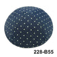 GIU 19cm Jewish Jean Denim Kippo Hats Caps Skullies Beaniest Kipa Yarmulke Kippah Dome For Wedding And Events