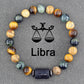 Zodiac Sign Bracelet Homme 12 Constellation Bangles Men Gemini Virgo Leo Libra Bracelet Women Friendship Gift Bracelet on Hand