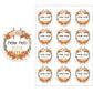 Happy Passover Jewish Holiday Stickers Labels Hebrew Celebration Stickers Flower Decoration