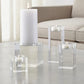 Crystal Glass Creative Romantic Candle Holders Tealight Candlestick Wedding Decorations Home Party Ornaments Desktop Candlestick