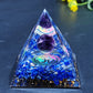 Energy Pyramid Orgonite Reiki Natural Amethyst Ball Healing Crystals Chakra Tool Ornaments Resin Stones Craft Kids Gift Pyramid