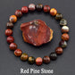 Natural Stone Real Red Jasper Prayer Bead Bracelet Women Men Rosary Stretch Elastic Bracelets Yoga Meditation Jewelry Wholesale