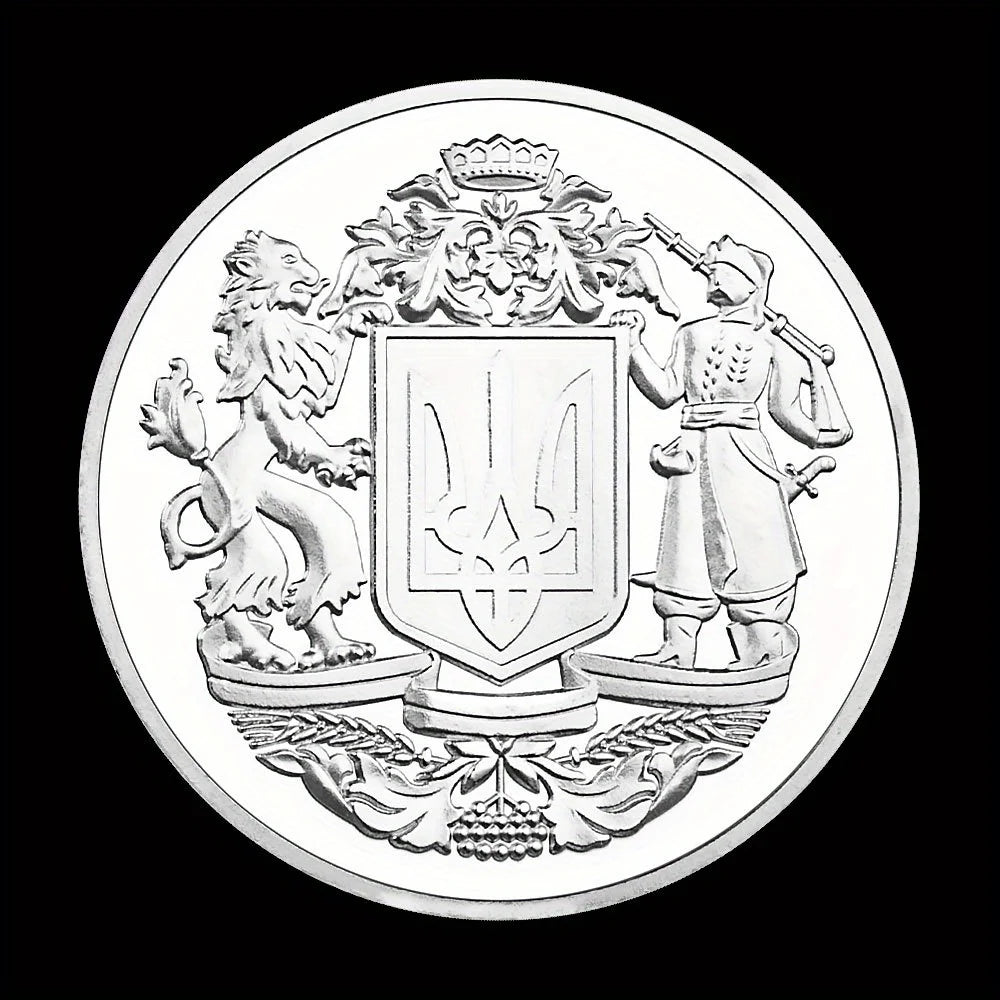 The Heart of The Righteous The Power of The Archangel Michael Is with Us Souvenir Coin Silvery Plated Commemorative Coin