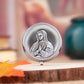 HTISOK Orthodox Catholic Reliquary Box - 5cm Silver Metal Holy Relic Case, Church Altar Decor, Easter Christmas Religious Gift