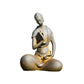 Mini Buddhist Monks Figurines Garden Buddha Zen Statue Tibetan Buddha Figurines Garden Ornament Meditating Buddha Sculpture