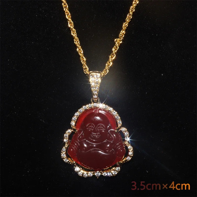 Classic Religious Emerald Green Imitation Jade Jesus Statue Pendant Necklace Men Women Christian Prayer Amulet Jewelry