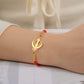 Lucktune Khanda Sikh Faith Bracelet for Women Men Stainless Steel Vintage Indian Sword Lucky Bracelet Spiritual Jewelry Gift