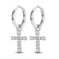 925 Sterling Silver Earrings Rings Necklaces Bracelets For Woman Cross Christianity Drop Earring Fit Charms DIY Fine Jewelry