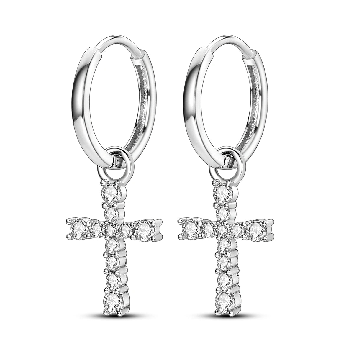 925 Sterling Silver Earrings Rings Necklaces Bracelets For Woman Cross Christianity Drop Earring Fit Charms DIY Fine Jewelry