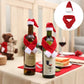 Red wine bottle decorations Christmas scarves and hats Christmas atmosphere decorations For wine bottles and beverage bottles
