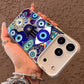 Blue evil eyes Phone Case for iPhone 17 16 15 14 13 12 11 Pro Max 16E iphone Air shock-proof rear cover anti-fingerprint