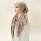 New Muslim Instant Hijab Scarf Print Turban Thick Hair Bonnet Night Cap Turban For Sleeping Elastic Hair Satin Bonnet For Sleep