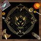 1pc Tarot card tablecloth, mysterious rune astrology altar cloth, witchcraft cabin decoration tablecloth, card game tablecloth