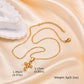 Vnox Christian Religion Necklaces For Women Men, Zircon Cross Pendant Charm Necklace, Classic Gold Plated Jewelry