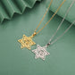 Jeshayuan Hebrew Chai Jewish Menorah Hanukkah Necklace for Women Star of David Stainless Steel Necklaces Amulet Jewelry Gift