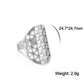 Unift Sacred Geometry Flower of Life Ring Adjustable Stainless Steel Ring Men Women Accessories Vintage Filigree Jewelry Gifts