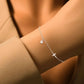 925 Sterling Silver Elegant Cross Shaped Zircon Bracelet For Women Anniversary Party Fashion High Quality Fine Jewelry Gifts