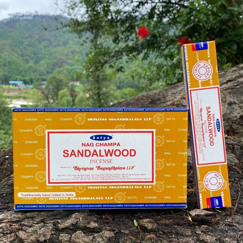 India Stick Incenses White Sage Sandalwood Natural Household Indoor Clean Air Indian Handmade Incense Sticks NAG Champa Satya