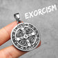 St.Benedict Exorcism Powerful Amulet Men Necklaces Stainless Steel Pendant Chain Women Jewelry Vintage Halloween Gifts Wholesale