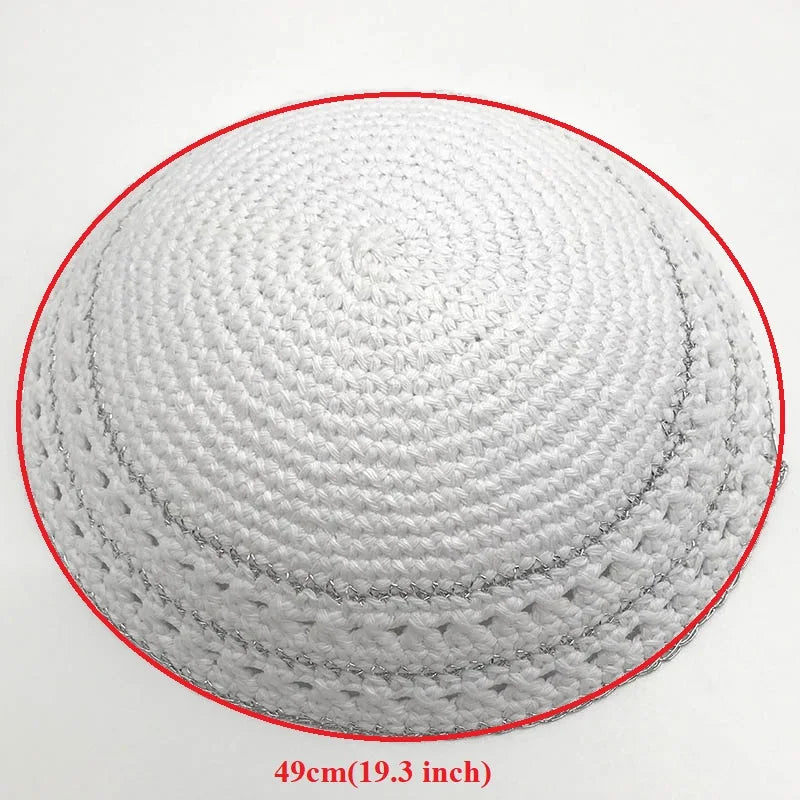 Jewish Kippot Judaica Kippah Handmade Yarmulke Yamaka Kippa Yamakah Yarmulka Hat Men 19-20cm
