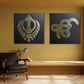 Handmade Sikh Khanda and Ek Onkar Mandala Metal Wall Art Set of Two Spiritual Home Decor for Gurudwara Yoga Studios Sikhism Gift