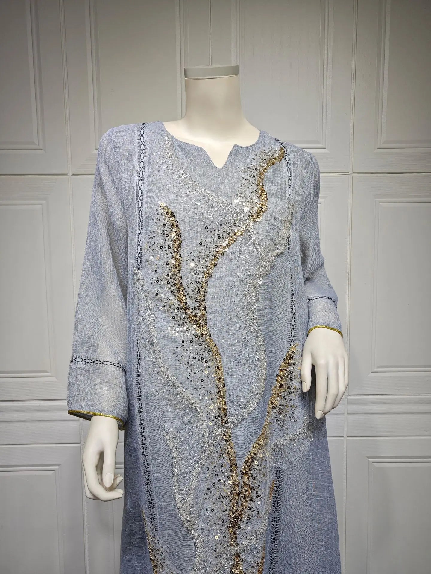 Uni Abaya Dubai Luxury Evening Dress Woman For Party Prom Modest Fashion Mesh Sequins Embroidery New in Dresses 2025
