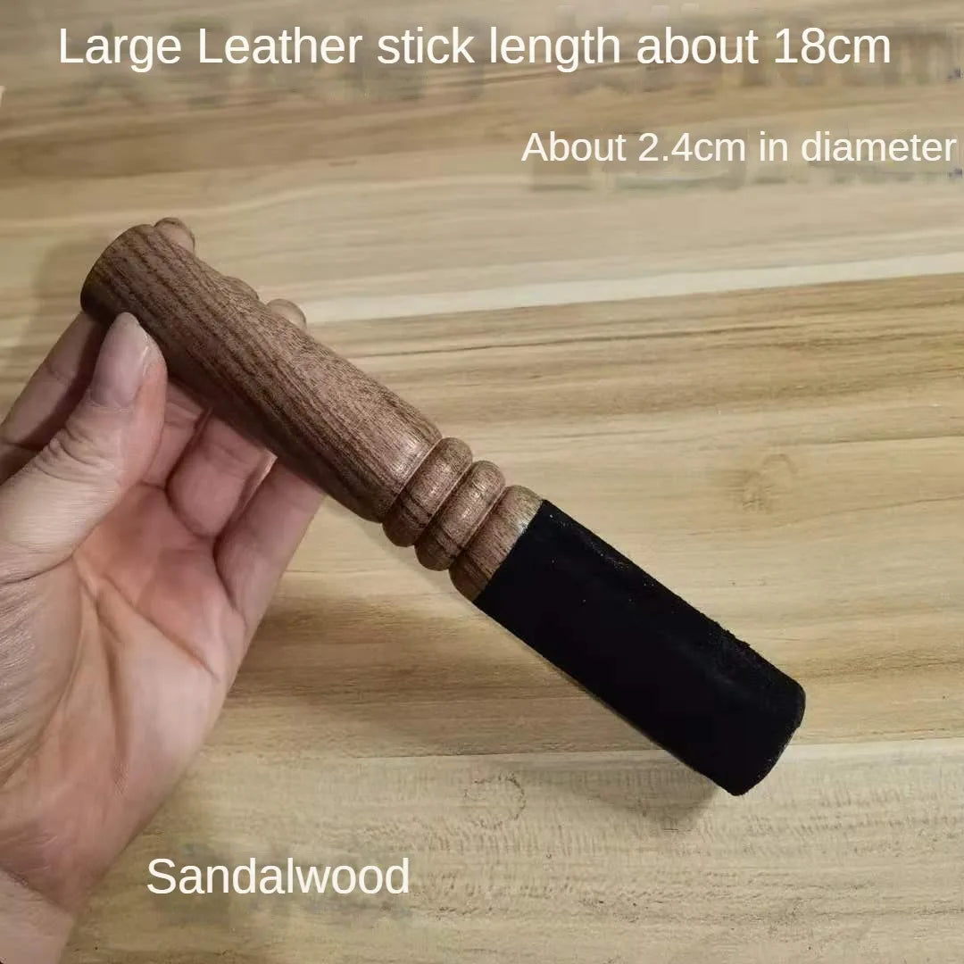 Handmade Tibetan Singing Bowl with Leather Stick, Buddhist Meditation, Sound Bowl, Knocking Hammer, Grinding Rod, Dropship