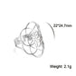 Unift Sacred Geometry Flower of Life Ring Adjustable Stainless Steel Ring Men Women Accessories Vintage Filigree Jewelry Gifts