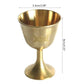 Ritual Cup Altar Goblet Wicca Gold Plating Brass Ceremony Moon Divination Astrological Tool Witchcraft Prop Supplies