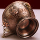Small Tibetan galsang flower hanging incense burner, Alloy eight-auspicious spice powder incense burner, Home aroma ornaments