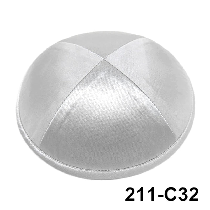GIU 19cm Satin Jewish Hats Caps Skullies Beanies Kippot Yarmulke Kippah Dome Kipa For Wedding And Events