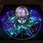 1pc Tarot card tablecloth, twelve constellations divination, starry sky altar cloth, Tarot card game decoration tablecloth