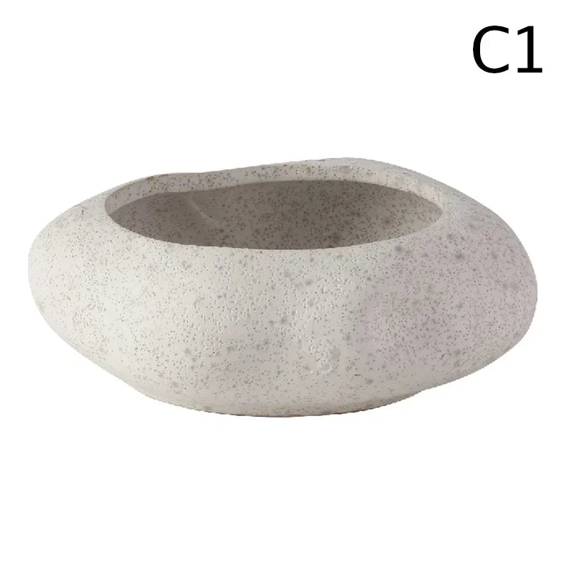 Creative Lotus Seedpod Ceramic Vase Zen Tea Table Desktop Japanese Ikebana Flower Arrangement Utensils Ceramic Stone Sand Decor