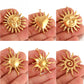 3Pcs Large Casting Vortex Face Sun Charms Stainless Steel Heart Celestial Pendants Fashion Jewelry Making DIY Bracelets Necklace