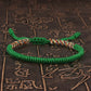 Tibetan Buddhist Lucky Bracelet Unisex Braid Red Thread Rope Adjustable King Kong Knot Bracelets for Womern Men Bangles Jewelry