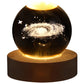 USB LED night light, Galaxy Crystal Ball lamp, 3D planet moon lamp, home decoration