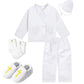 Baby Boys Baptism Outfits Infant Wedding Birthday Party White Cartoon Dove Newborn Formal Gentleman Suits Christening Clothes