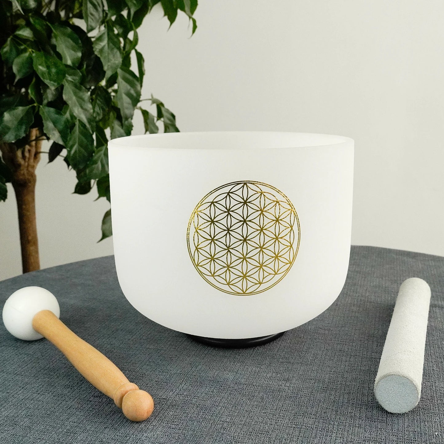 528hz C Note Crystal Singing Bowl Set Life Flower Design Quartz Sound Chakra Bowl Yoga Meditation Healing