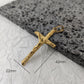New Design 18K Gold Plated Waterproof Stainless Steel Jesus Cross Pendant For Men Religious Charms