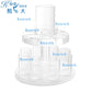 Acrylic Kiddush Wine Fountain & Decanter Set - Kosher Ceremonial Pourer for Jewish Holidays & Shabbat Celebrations