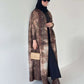 Muslim Pleated Abaya Stretch Open Dress Dress Women Eid Maxi Caftan Cardigan Robe Print Dubai Kaftan Islam Vestidos Jalabiya