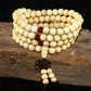 Natural Sandalwood Bracelet Men Buddhist Buddha Meditation Bead Bracelet For Women Prayer 108 Beads Rosary Hanging Decoration